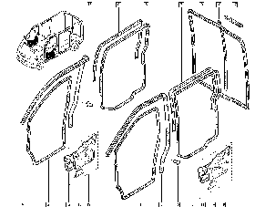Клипса крепления панели на Сиат, фото 3