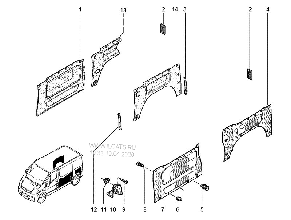Кліпса кріплення внутрішнього оздоблення на Рено, фото 4