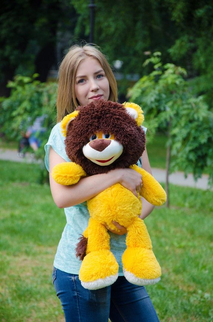 М'ЯКА ПЛЮШЕВА ІГРАШКА ЛЕВ 70 СМ