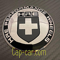 3D-наклейки для дисків з емблемою HRE 65 мм. метал. Ціна вказана за комплект наклейок із 4 штук.