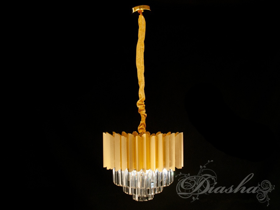 Сучасна кришталева люстра 1005-600BK, фото 1