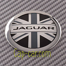 Наклейки 56 мм для дисків з емблемою Jaguar. (Ягуар) Ціна вказана за комплект із 4 штук