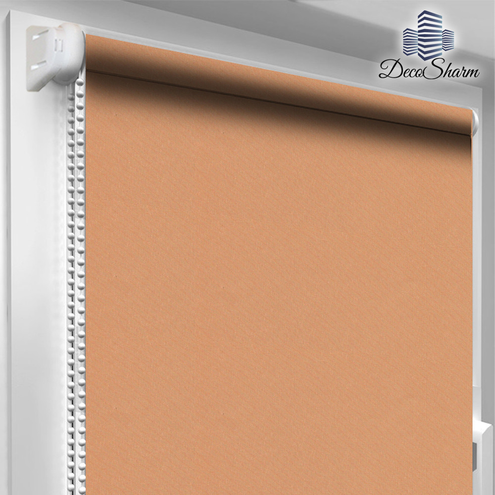 Рулонные шторы на окно с балконом "Oasis" Блекаут Корал ТЕРМО - фото 1 - id-p1164272866