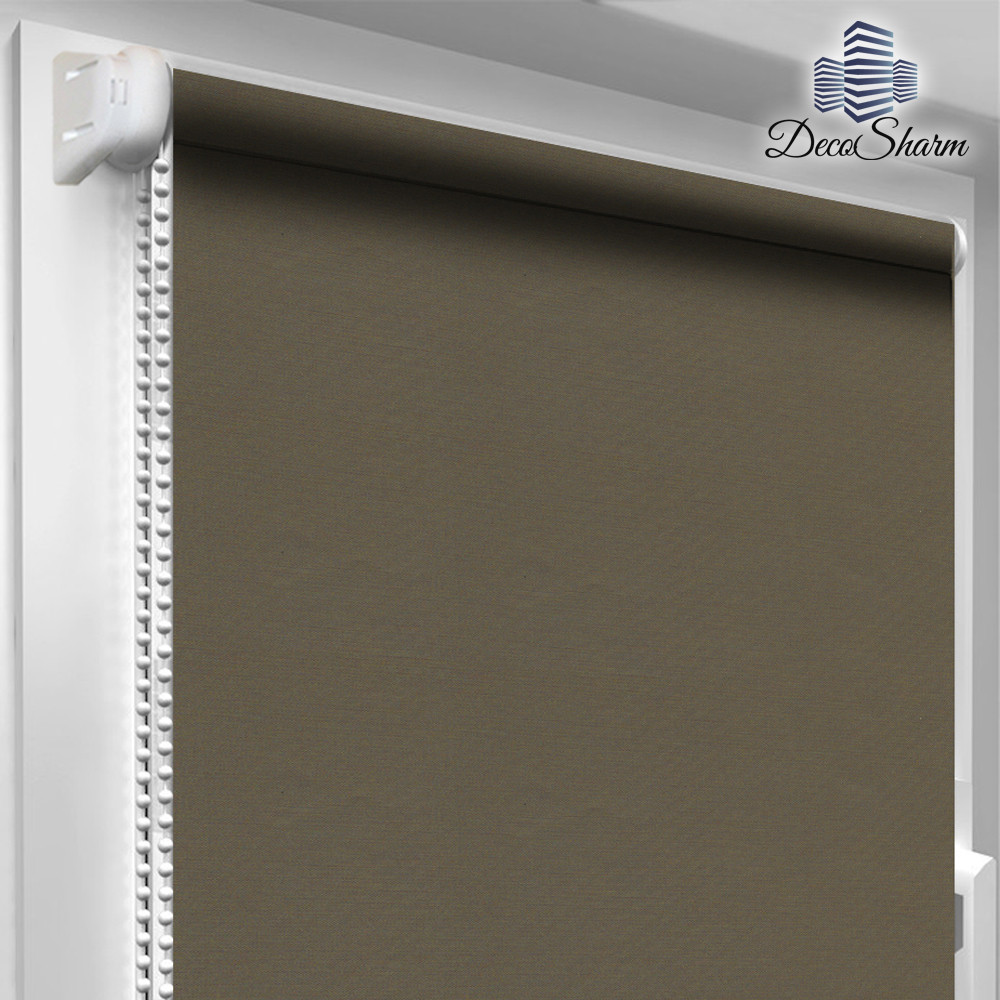 Рулонные шторы на панорамные окна "Oasis" Блекаут Виски ТЕРМО - фото 1 - id-p1164272981