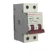 ElectroHouse Автоматичний вимикач 2P 63A 4,5 kA 230-400V IP20