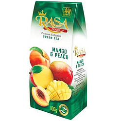 Чай зелений з манго і персиком Rasa 100 гр