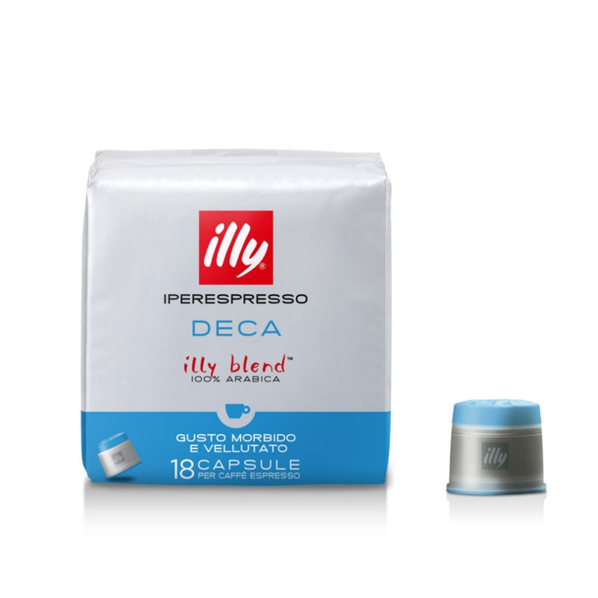 Кава в капсулах illy IperEspresso Decaffeinated 18 шт., Італія (Іллі без кофеїну)