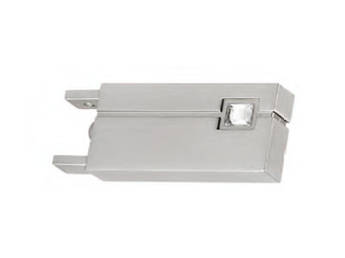 Наконечник Marcin Dekor Скарлайн Q-ART з білим кристалом чорний глянець (79.30.12.103)