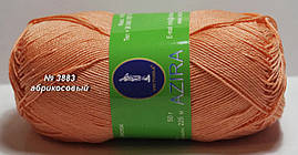 Нитки пряжа для в'язання бавовна Azira Victoria Азіра Вікторія № 3883 - АБРИКОСОВИЙ