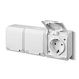 Розетка герметична потрійна HERMES, фото 2