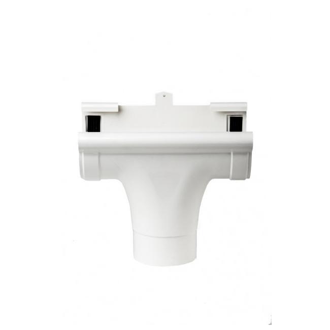 Лівнеприймач Profil прохідний Д=130 мм, колір білий