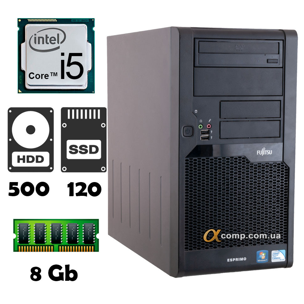 Комп'ютер Fujitsu P9900 (i5-650/8Gb/500Gb/ssd 120Gb) БУ