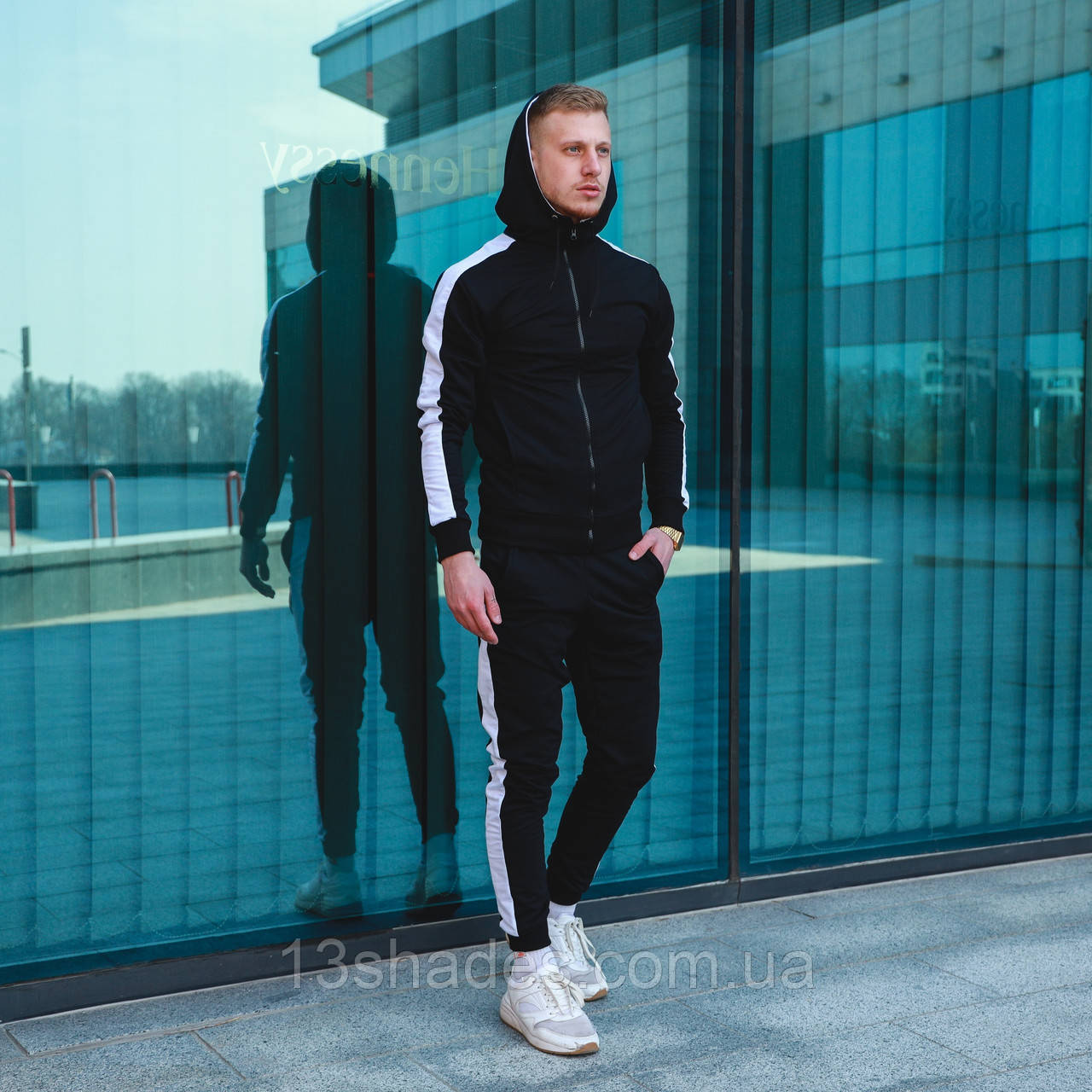 Спортивний чоловічий костюм чорний весна Київ
