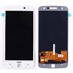 Дисплей для Motorola Moto Z XT1650, модуль в сборе (экран и сенсор), оригинал Белый