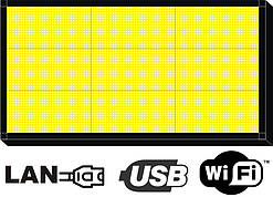 Бігуща строка  48х96см. (табло, екран) жовта світлодіодна