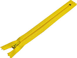 Застібки-блискавки "Спідниця" 18см (СПІРАЛЬ Тип-3) нероз'ємні, колір № 606 жовтий