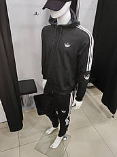 Чоловічий спортивний костюм Adidas з тканини лакосту (піке) Туреччина, фото 3