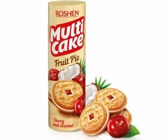 6016-печиво Мульти-Кейк Вишня-кокос 195 г.