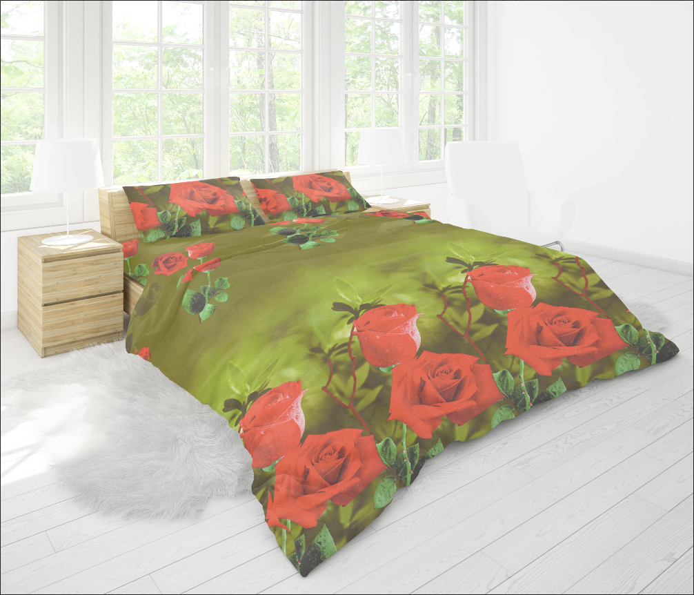 Тканина для постільної білизни бязь Голд Квіти 21, фото 1