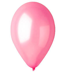 Повітряні кульки "Metallic pink" 10 шт., Італія - 28 см