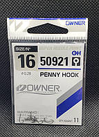 Крючки рыболовные Owner 50921 #16 PENNY HOOK 11шт,