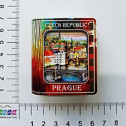 Сувенірні сірники Празькі мости із натурального дерева