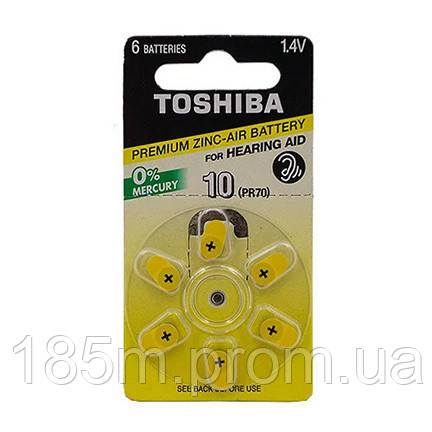 Батарейка TOSHIBA 10 PR70 bl6