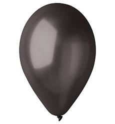 Повітряні кульки "Metallic black" 10 шт., Італія, розмір - 28 см