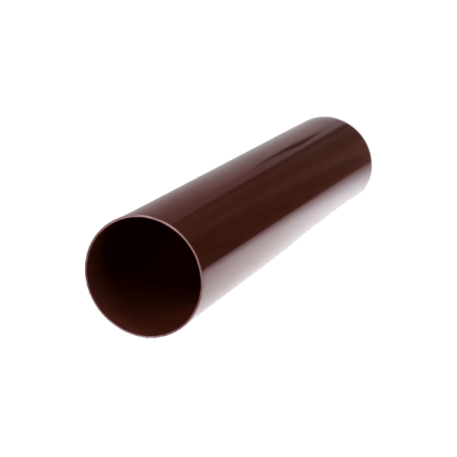 Труба водостічна Profil Д=100мм, дл.=4000мм, колір коричневий