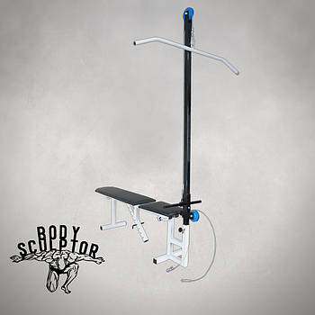 Лавка для жима регульована до 250 кг / Верхня та нижня тяги