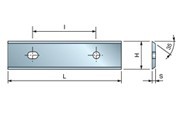 Ножі твердосплавні HM для дерева, пластини твердосплавні 24,7 — 60х12х1,5