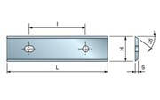 Ножи твердосплавные HM для дерева, пластины твердосплавные 24,7 60х12х1,5