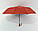 Складана однотонна парасолька Bellissimo напівавтомат із візерунком зсередини на 10 спиць, фото 8