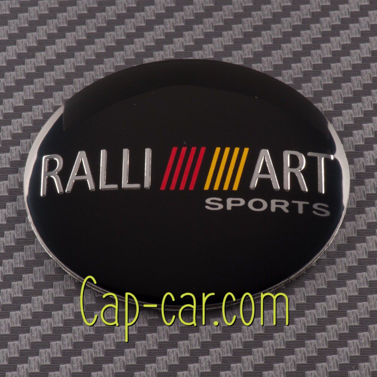 Наклейки для дисків з емблемою Ralli Art Mitsubishi. 56мм. ( Мітсубісі ) Ціна вказана за комплект з 4-х штук
