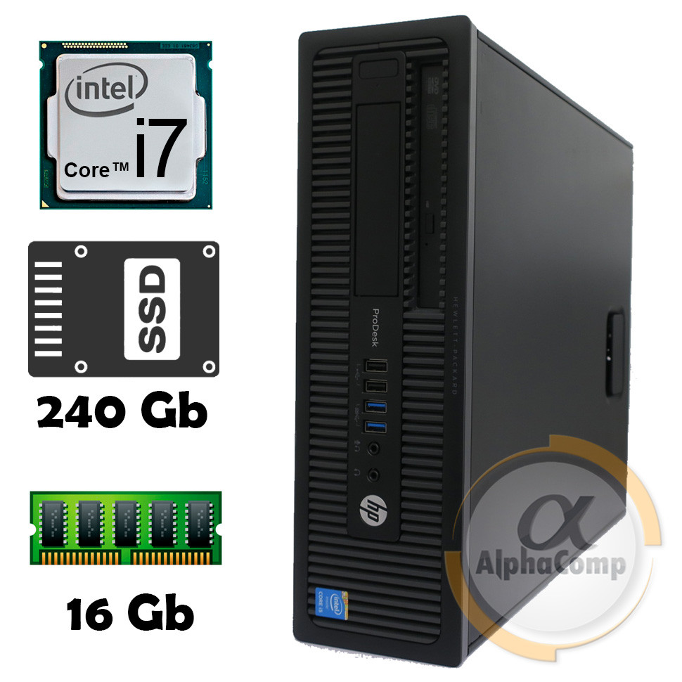 Компьютер HP EliteDesk 800 G1 SFF (i7 4770 • 16Gb • ssd 240Gb) БУ