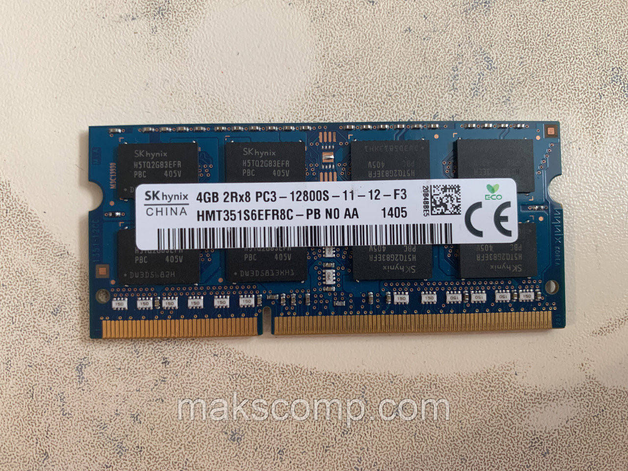 Пам'ять Hynix 4Gb So-DIMM PC3-12800S DDR3-1600 1.5 v (HMT351S6EFR8C-PB) 11-12-F3