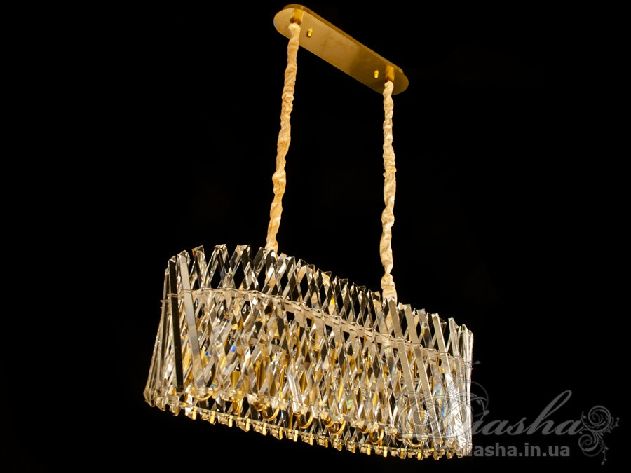 Люстра сучасна класична кришталева Diasha 1021-800x300G