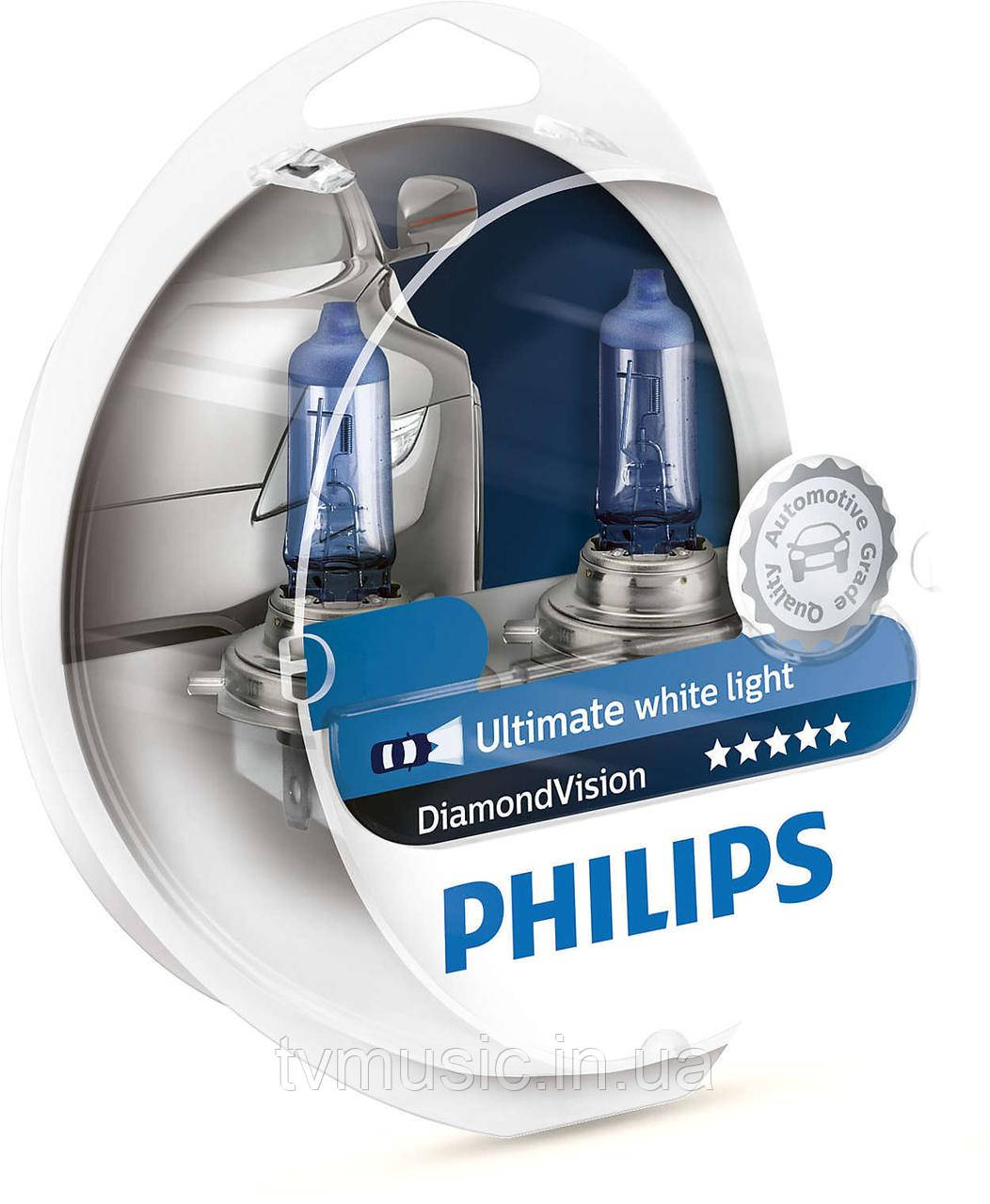 Галогенні лампи Philips Diamond Vision H3 12 V 55 W 12336DVS2