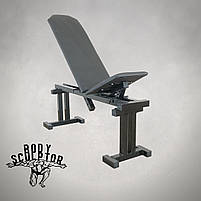 Лава для жиму регульована з мачтою для верхньої та нижньої тяг, фото 3