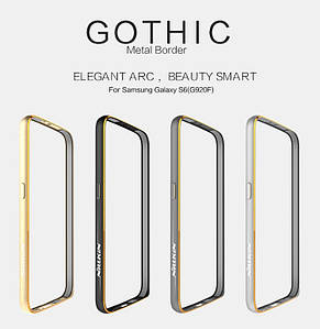Металевий бампер Nillkin Gothic Series для Samsung Galaxy S6 G920 (4 кольори)