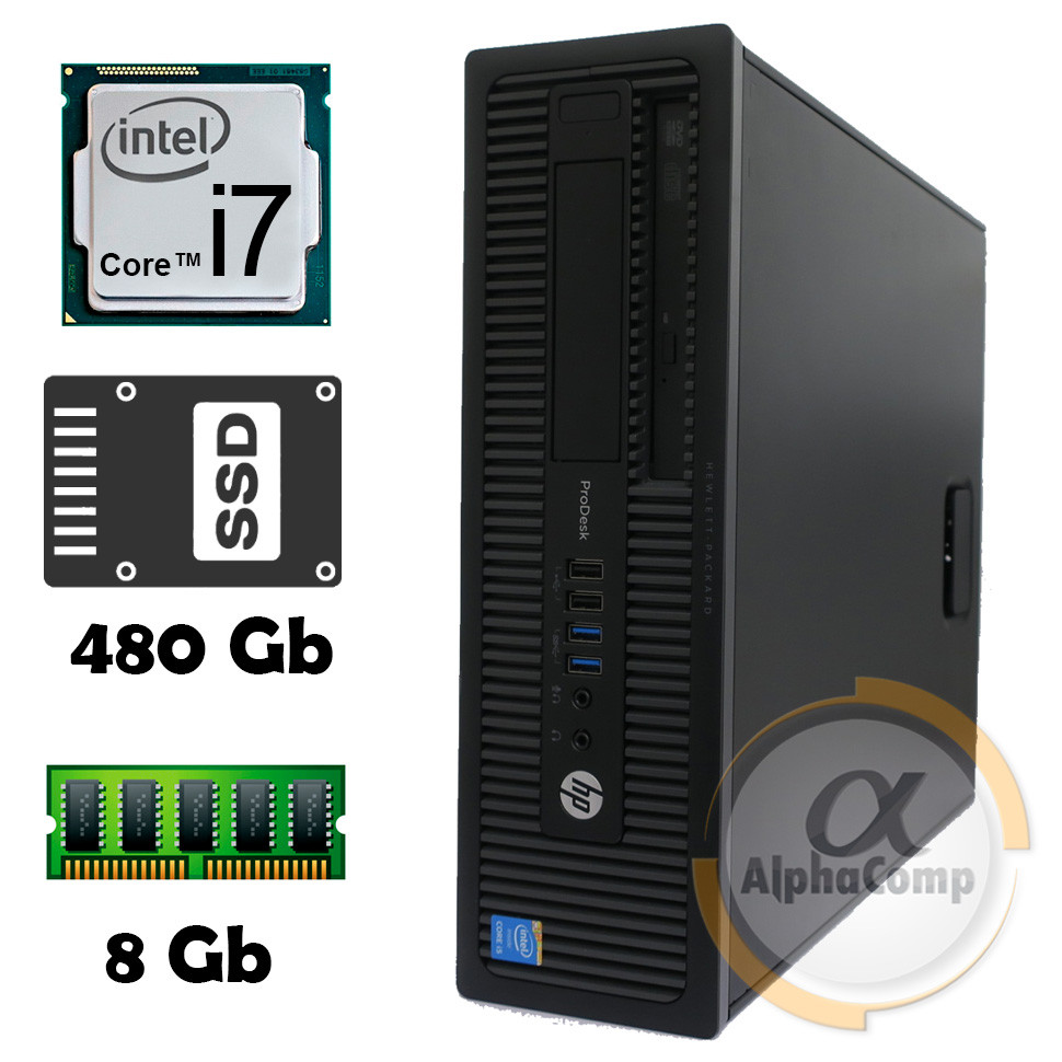 Комп'ютер HP EliteDesk 800 G1 SFF (i7 4770 • 8Gb • ssd 480Gb) БУ