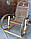 Качалка крісло ротангова <unk> крісло-гойдалка з ротанга <unk> крісло гойдалка плетена з підставкою для ніг, фото 7