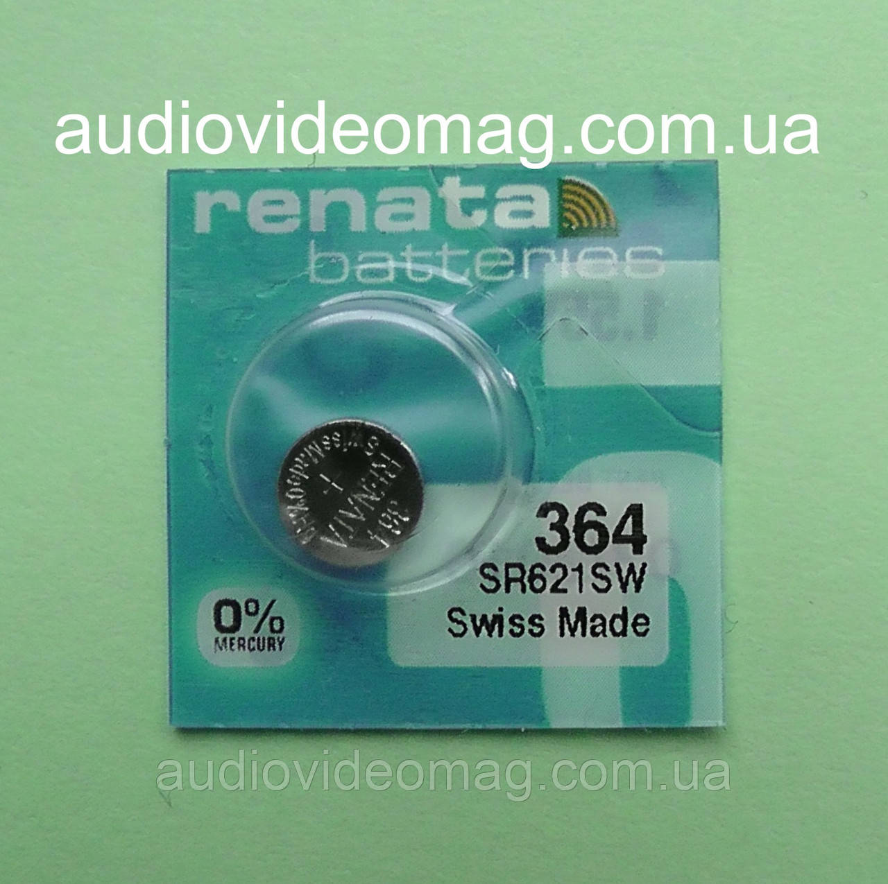 Батарейка Renata 364 (CR621SW) на оксид срібла для годинника