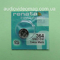 Батарейка Renata 364 (CR621SW) на оксид срібла для годинника