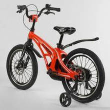 Дитячий двоколісний велосипед 14" з магнієвої рамою і алюмінієвими подвійними дисками Corso MG-14 S 615 червоний
