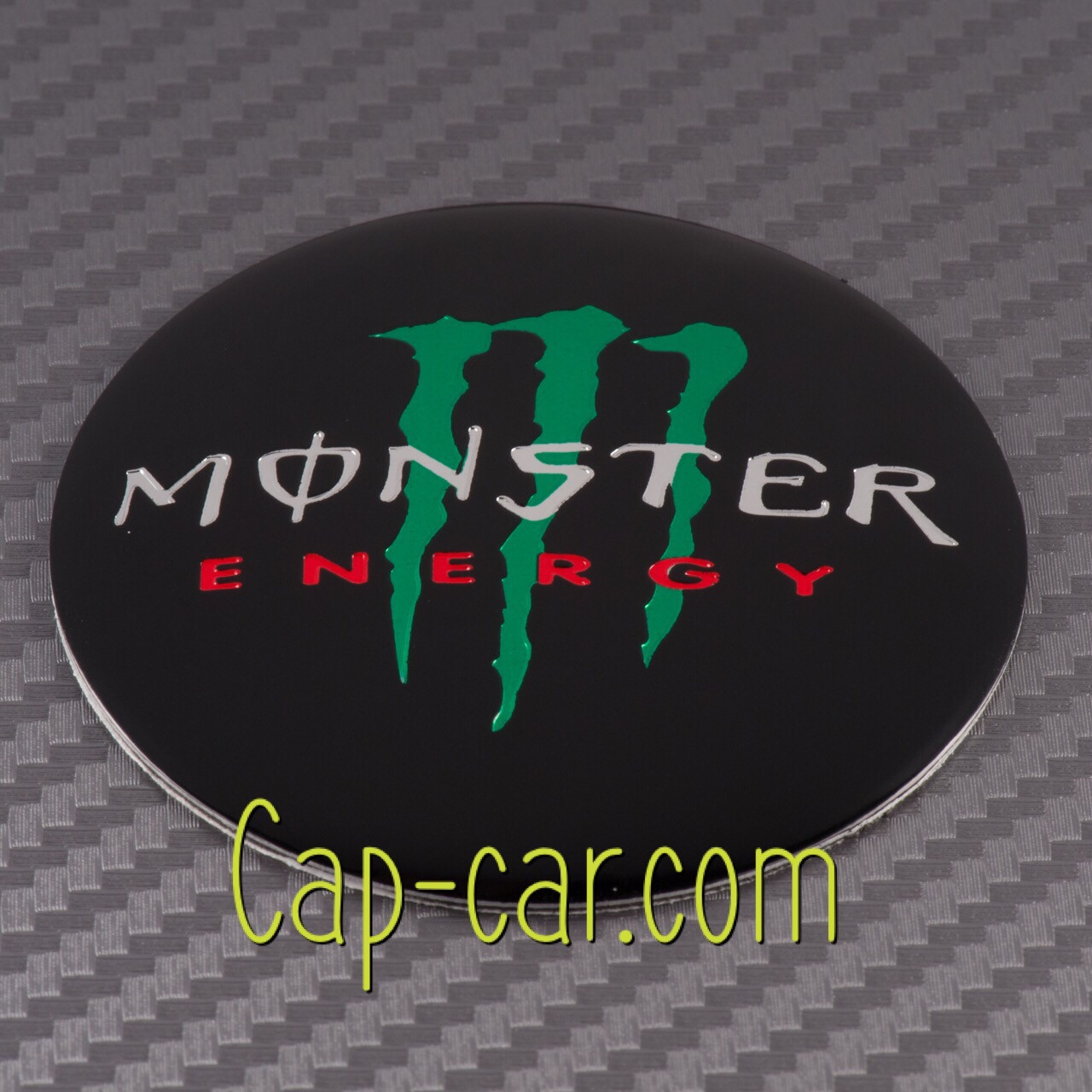 Наклейки для дисков с эмблемой Monster Energy. 56мм ( Монстр энерджи ) Цена указана за комплект из 4-х штук