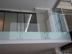 Скляні огорожі балконів з ударостійкого скла