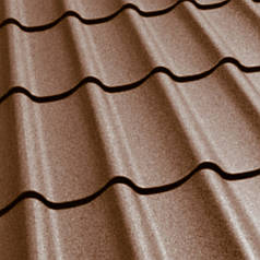 Металочерепиця Arcelor 0.5 мм, 8017 мат преміумсегмент