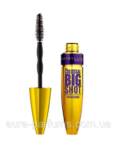 Водостійка туш для вій Maybelline The Colossal Big Shot Waterproof Mascara
