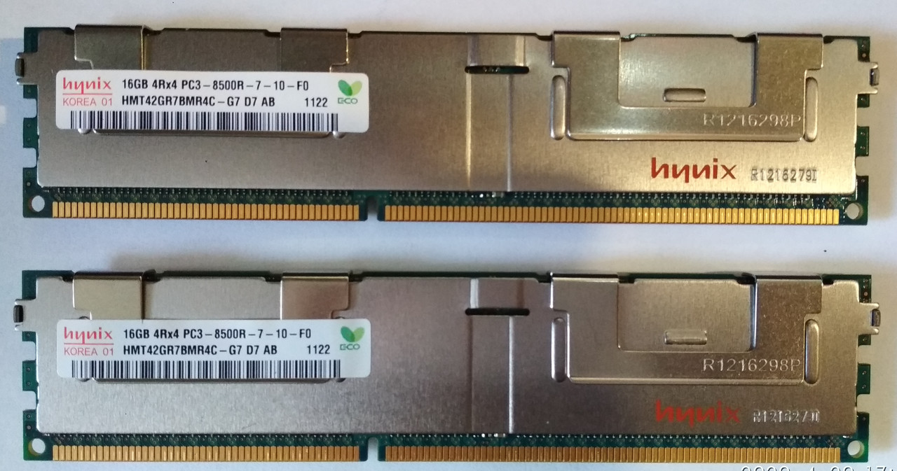 32 gb 2x16gb DDR3 1066 Hynix PC3 8500R REG ECC RAM Серверна пам'ять